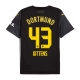 Borussia Dortmund Jamie Bynoe-Gittens #43 Replike Gostujuci Dres 2024-25 Kratak Rukav